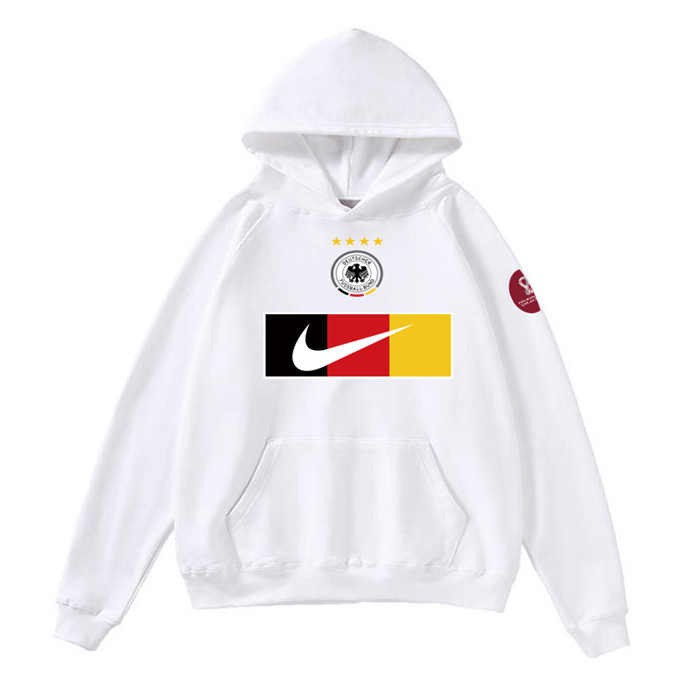 Men's Germany World Cup Soccer Hoodie White 001